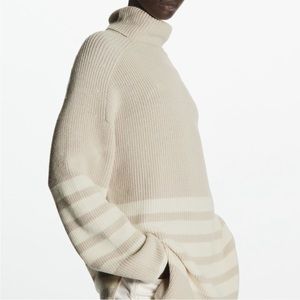COS Striped Rollneck Sweater